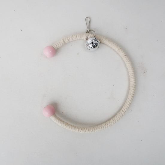 Игрушка-качалка с попугаем и игрушками для скалолазания, красочная хлопчатобумажная веревка, подвесная плетеная птица