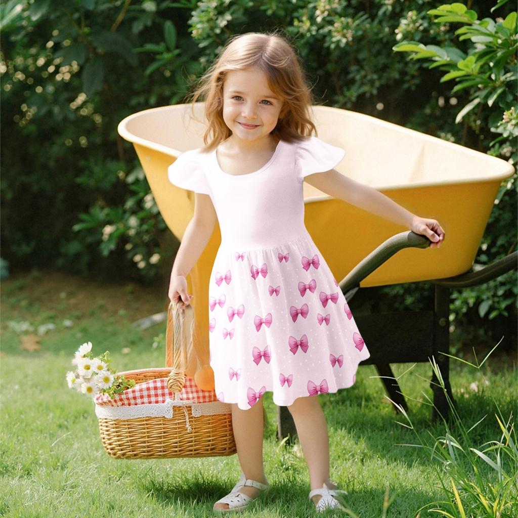 Girls Toddler SleeveDress Dresses Casual Party School Dresses Clothes For Girls