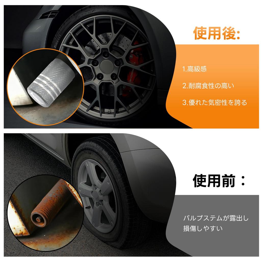 UmeMart Совместим с Suzuki JB64/JB74, Алюминиевые колпачки вентилей шин, Защита от коррозии, Гарантия герметичности, Внедорожный