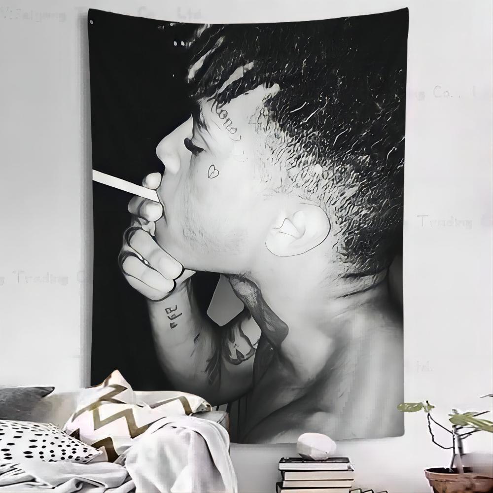 Хип-хоп ZXXXTentacion Аниме Гобелен Дешевый Хиппи Настенный Ковер Бохо Настенные Гобелены Мандала Домашний Декор