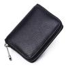 VOGARD Unisex Genuine Leather Wallet with Zipper | RFID Blocking Card Holder Zipper Wallet