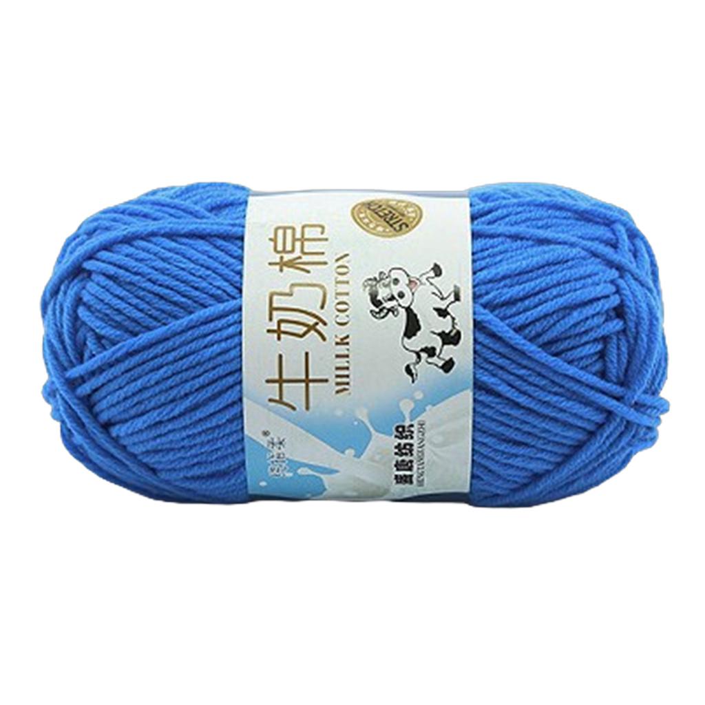 Пряжа для ручного вязания Молочная хлопковая пряжа Мягкая пряжа Разноцветная пряжа для вязания крючком Хлопковые нитки Вязальные принадлежности для детей