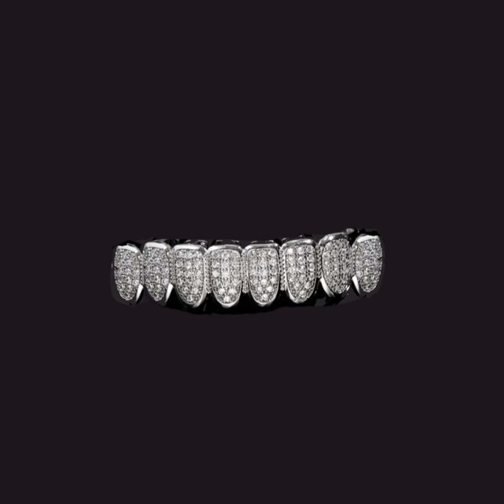Removable Design Hiphop Teeth Grillz Top & Bottom Set Charm Teeth Grillz Dental Crown