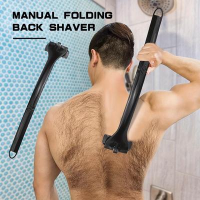 Мужская бритва для тела Back Shaver DIY позволяет вам сбрить волосы на спине за считанные минуты, заменив лезвие, попрощайтесь с неприятными волосами на спине навсегда