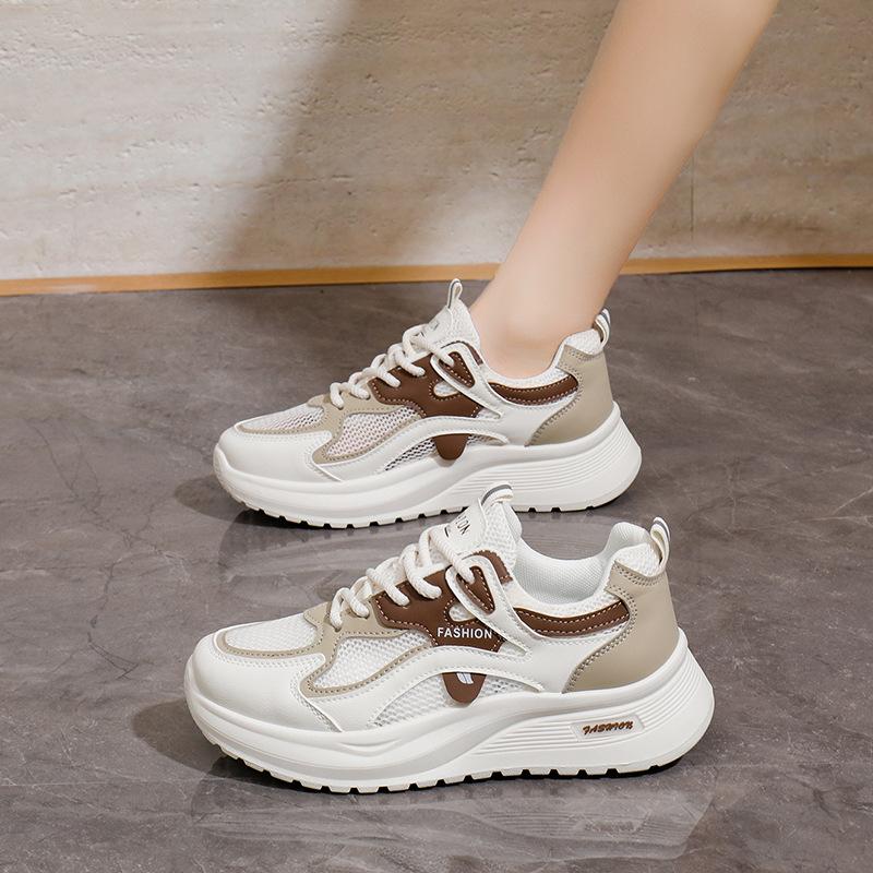 2026 summer new Korean version breathable fly-woven women's shoes ins tide student running sports shoes casual shoes women's Q198