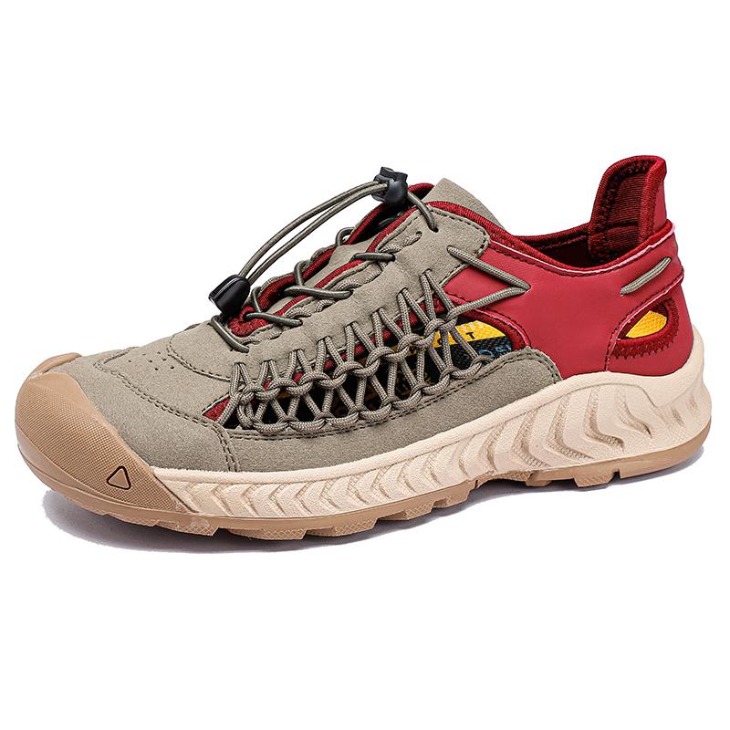 2025 Summer Trendy Men's Beach Shoes Commuting Sandals Versatile Outdoor Camping Men's Hiking Shoes Breathable Durable Sole