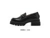 Saturday Fashion Retro Thick Bottom Versatile Le Fu Shoes for Women 2026 Spring New Round Head Comfortable Small Leather Shoes