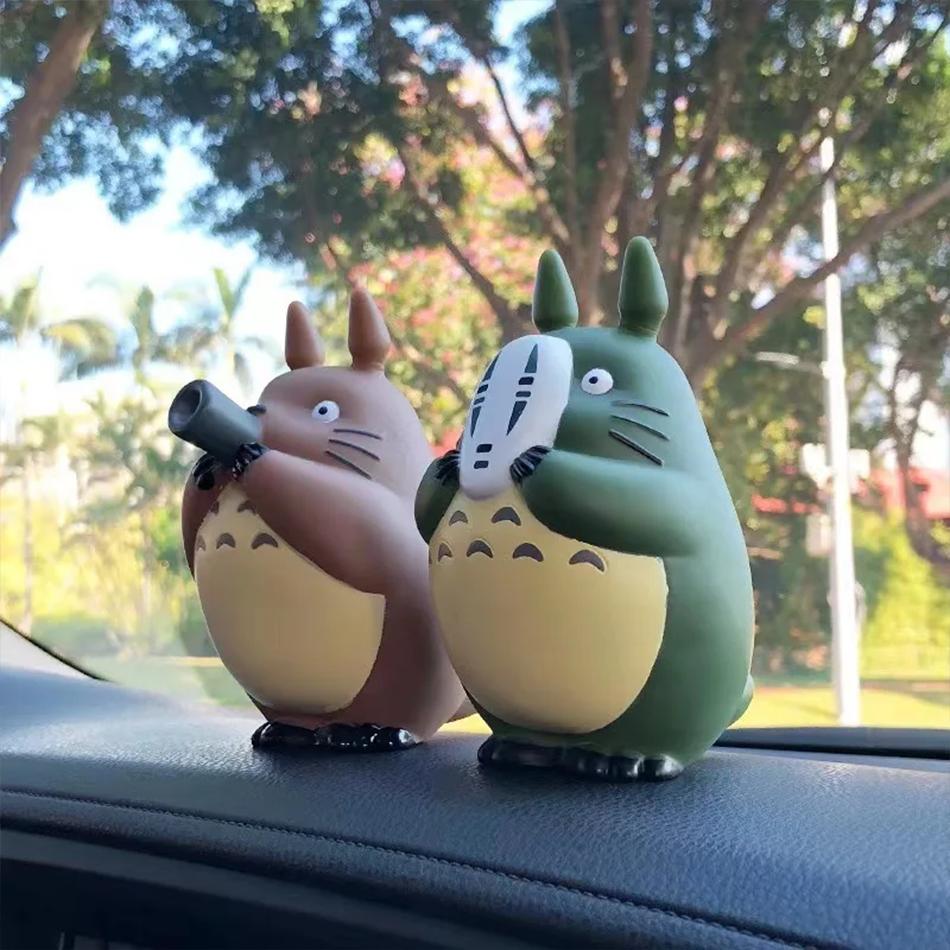 5 шт. мультяшная фигурка Тоторо, мини-статуэтка, милые игрушки, украшения для комнаты, кавайные фигурки, игрушки, детские подарки, коллекционные предметы