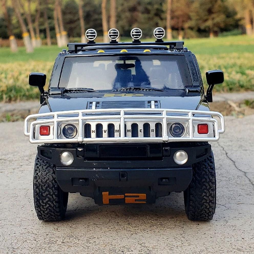 МОЯ МАШИНА 1:Металлическая модель Hummer H2 в масштабе 1:24, Коллекционная фигурка, Желтая