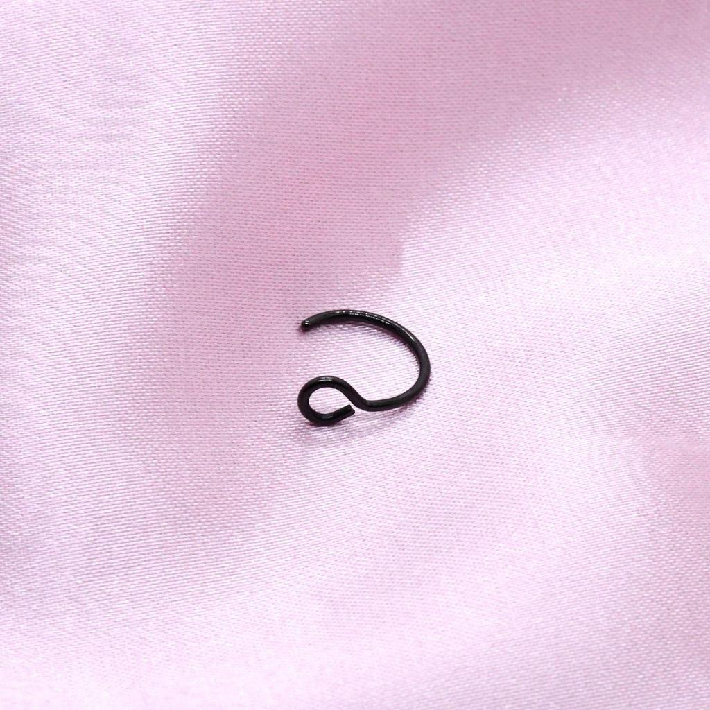 Поддельное кольцо для носа C-образной формы из нержавеющей стали - Гальванизированное украшение для пирсинга