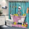 Штора для ванной комнаты с несколькими дизайнами и крючками. Легко установить. Водонепроницаемая. Моющаяся. Для декора дома, отеля, ванны.