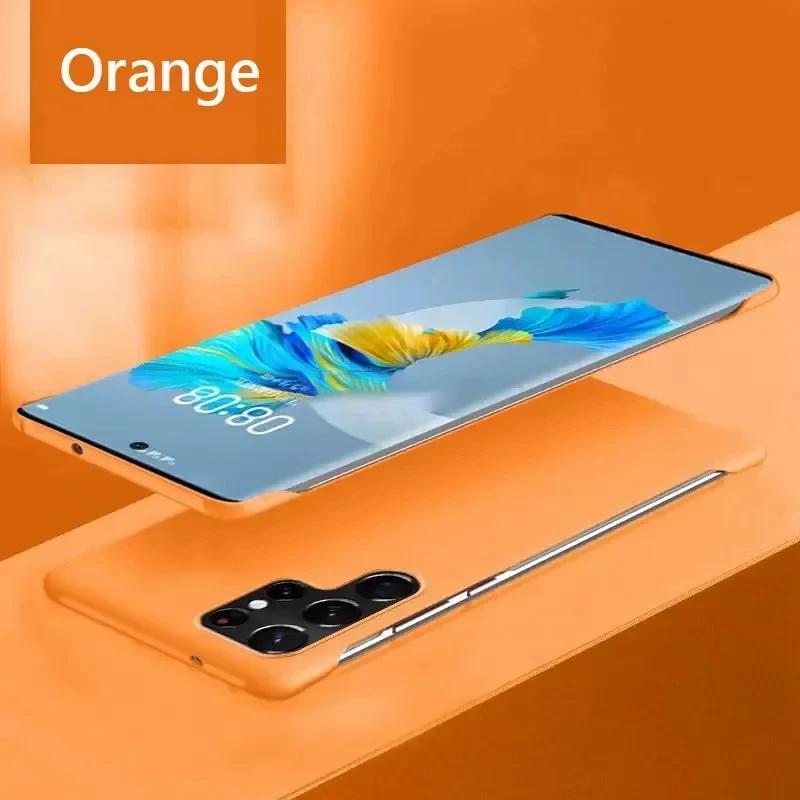 Безрамочный Тонкий Жесткий Чехол-Накладка Skin На Для Samsung Galaxy S25 S23 FE S24 Ultra S21 FE S22 Plus 5G Ударопрочный Fundas Coque