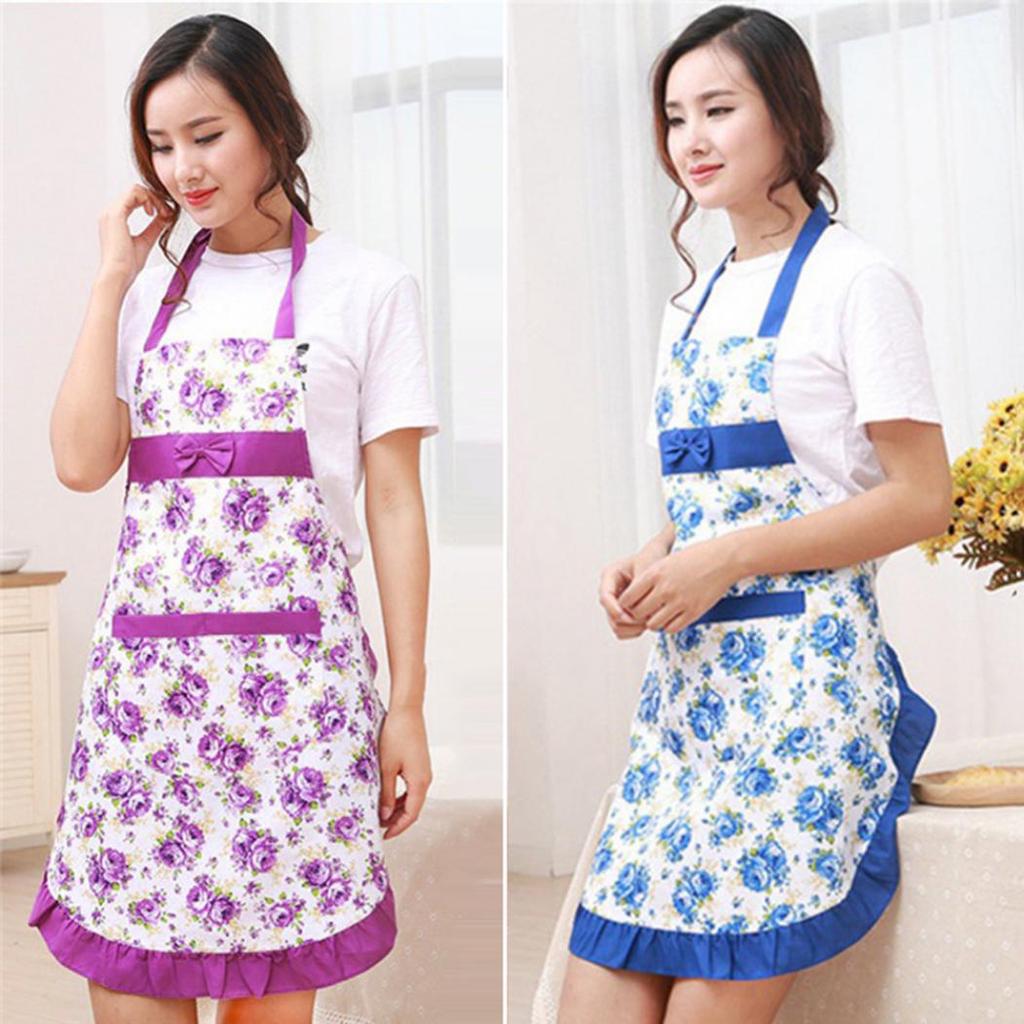Kitchen Restaurant Cooking Pocket Dress Apron