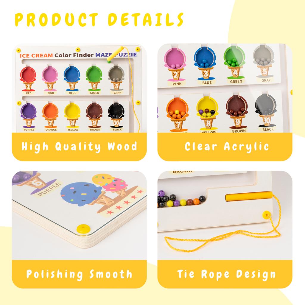 Магнитная доска-лабиринт с алфавитом и магнитной ручкой, занимательная точечная живопись, магнитная доска для рисования бусинами - развивающие игрушки Монтессори