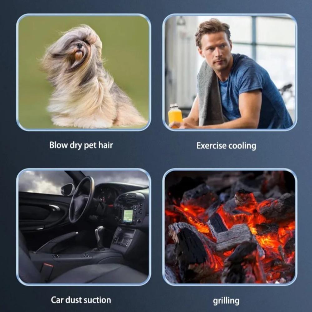 Турбовентилятор 300000 об/мин, зарядка Type-C, бесщеточный воздуходув, простой в использовании, перезаряжаемый воздуходув