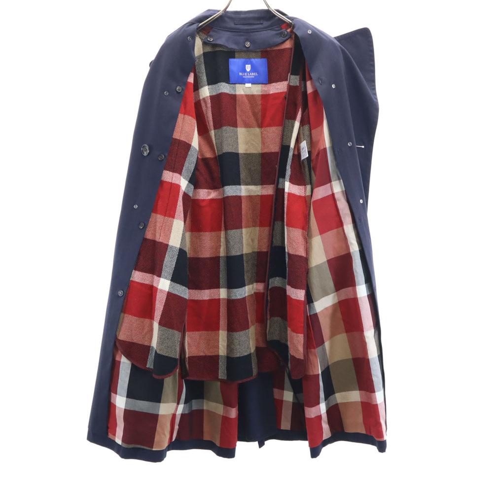BLUE LABEL CRESTBRIDGE Sanyo Shokai тренч с подкладкой 36 Темно-синий 2WAY Женский Б/У