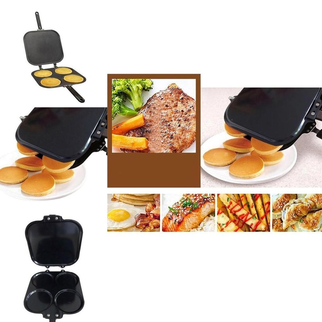 Универсальная сковорода с четырьмя отверстиями и антипригарным покрытием - Идеально подходит для приготовления блинов, омлетов и многого другого