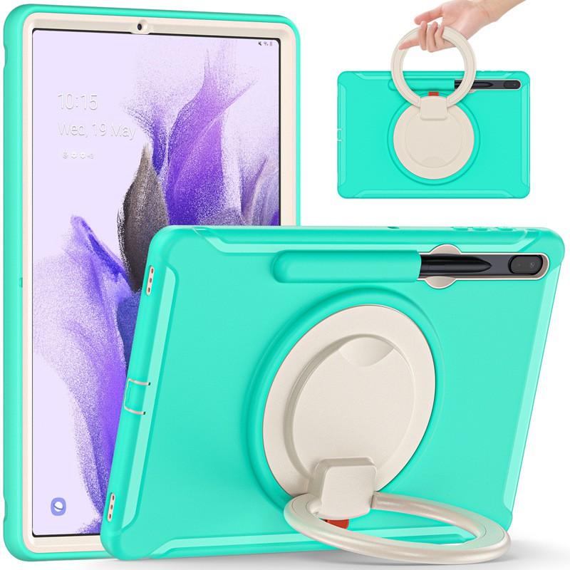 TPU Shockproof Tablet Case With Rotating Stand Galaxy Tab S7 S8 - Multi-Color Slim Protective Cover
