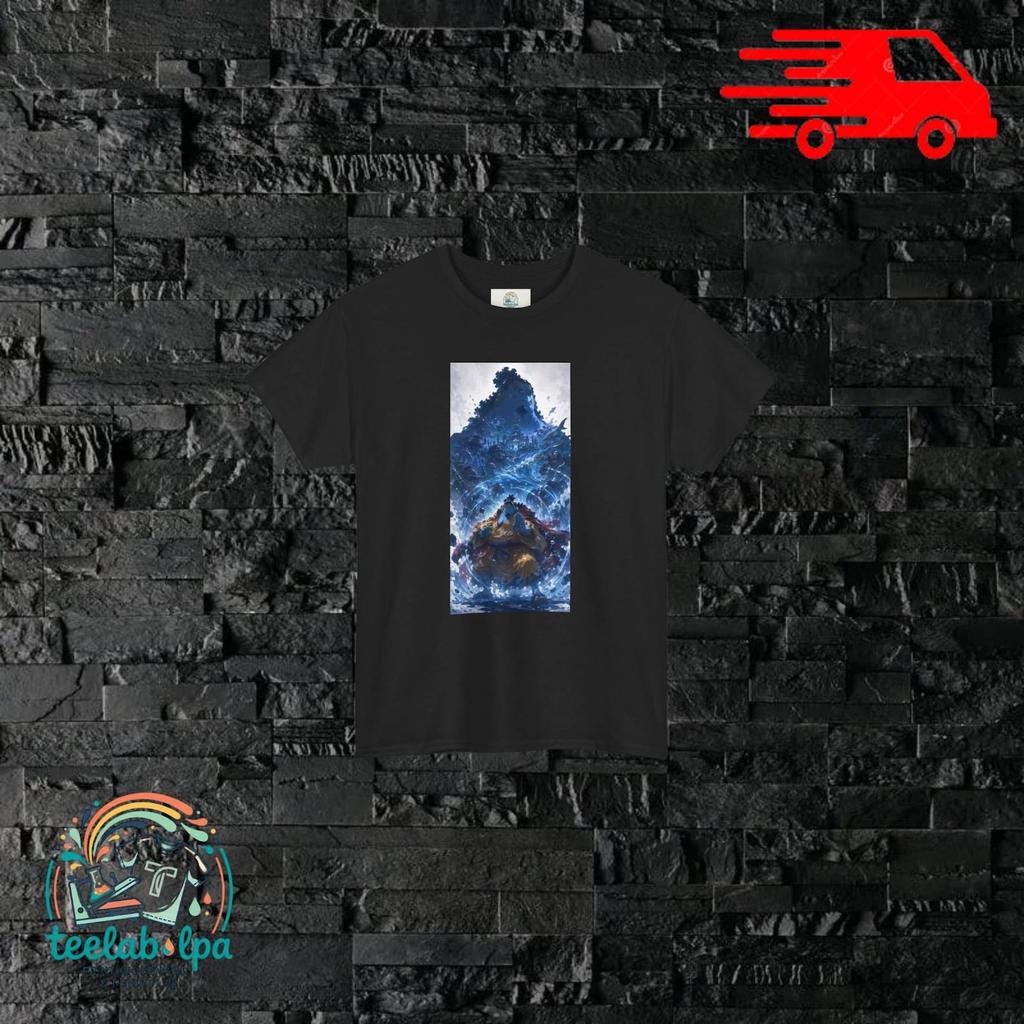 One Piece Jinbe T-shirt, anime graphics of the Mugiwara helmsman, streetwear style, manga fan gift idea
