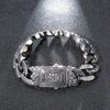 Silver Color Fashion Retro Bracelet Creative Personality Punk Style Men's Casting Charm Bracelet