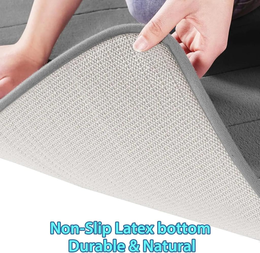 Набор ковриков для ванной 5 штук - Коврик для ванной с эффектом памяти Коврики для туалета Сильно впитывающие Нескользящие Ультрамягкие Легко чистить