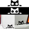 14CM*6.2CM Funny Car Styling Vinyl Car Sticker Surprise Cat Peeking Vehicle Decal