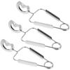 3 шт. Щипцы для еды из нержавеющей стали, кухонный зажим для сервировки еды, набор столовых приборов, пружинный зажим, многофункциональный для столовых приборов