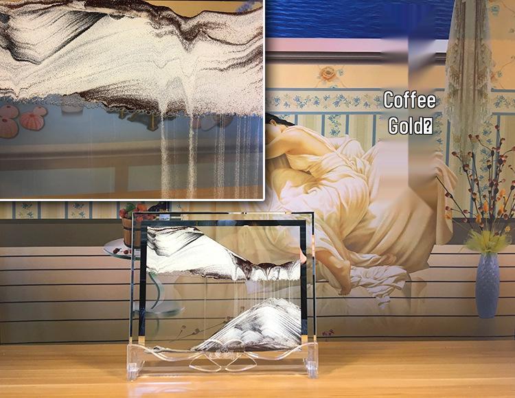 3D Песочные часы с пересыпающимся песком: Креативное стеклянное украшение и подарок на день рождения