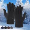 Thicken Fleece Gloves for Men Women Winter Warm Thermal Full Finger Glove Outddor Windproof Running Skiing Cycling Mittens