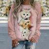 Women's T-shirt Dog 3d Print Sweatshirt T-shirt Women Fashion Crewneck Hoodie Kawaii Animal Sweats Women Tracksuit Girl Coats Sudaderas