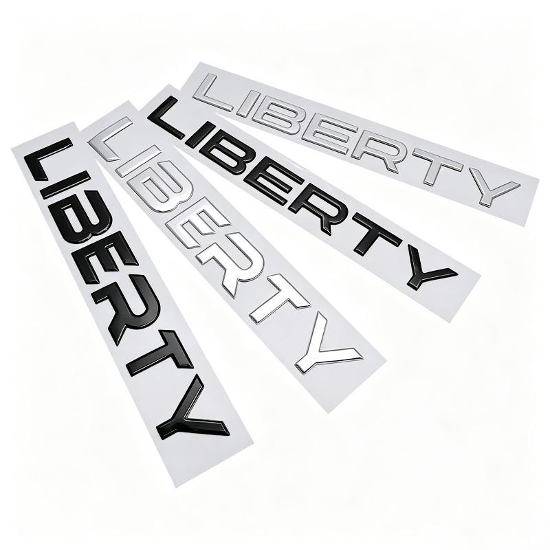 Автонаклейка LIBERTY подходит для тюнинга автомобиля Наклейка на багажник с английским алфавитом LIBERTY Логотип на багажник