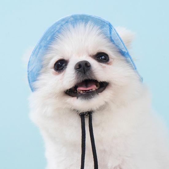 Tie-dye Dog Bucket Hats with Ear Holes Adjustable Round Brim Outdoor Sun Protection Cap for Small Medium Dogs And Cats