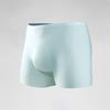 Мужские трусы-боксеры 3D Ice Silk бесшовные тонкие стильные дышащие тканевые шорты-трусы однотонные U-образные спортивные трусы