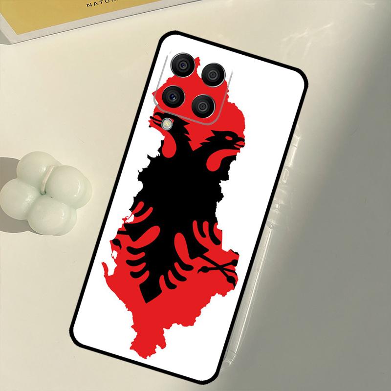 Флаг Албании для Samsung Galaxy M16 M06 M12 M55 M15 M35 M14 M34 M54 M11 M21 M31 M13 M33 M53 M32 M52 Чехол