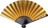 Киотский складной веер с лаком и сливой, изготовленный идеально для формальных и других официальных мероприятий. Особенности лак и ручная лакировка сосновой хвои настоящим серебром,
