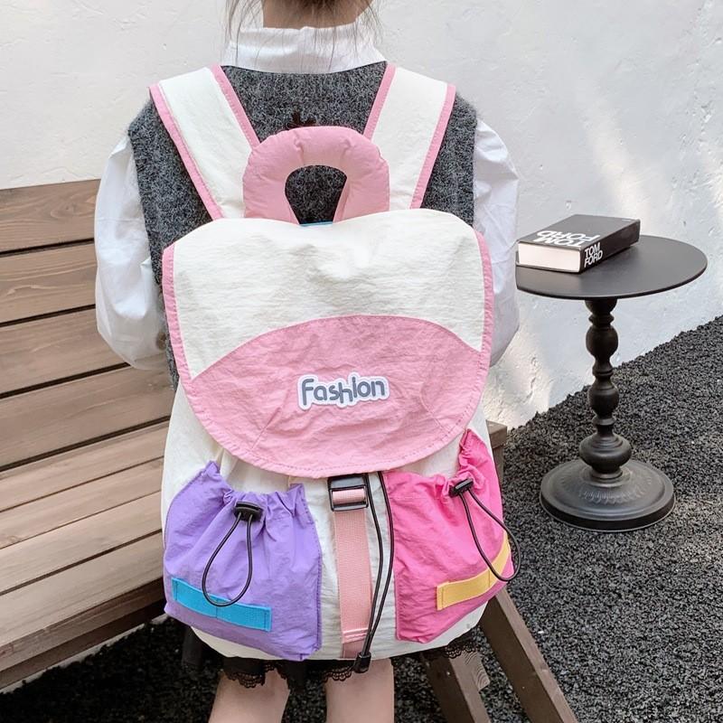 Children Preschool Colorful Backpack With Spacious Interior For School Daycare