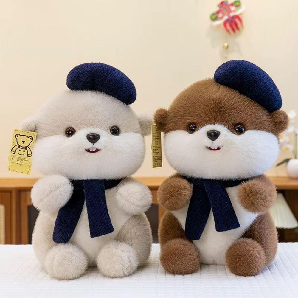 Soft Beaver Plush Doll Collection Squirrel Plush Toy Little Otter Plush Toy Home Decor