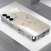 Чехол из закаленного стекла с цветочным узором для телефона Samsung Galaxy S26 S25 S24 S23 S22 S21 S20 fe/plus/ultra противоударный