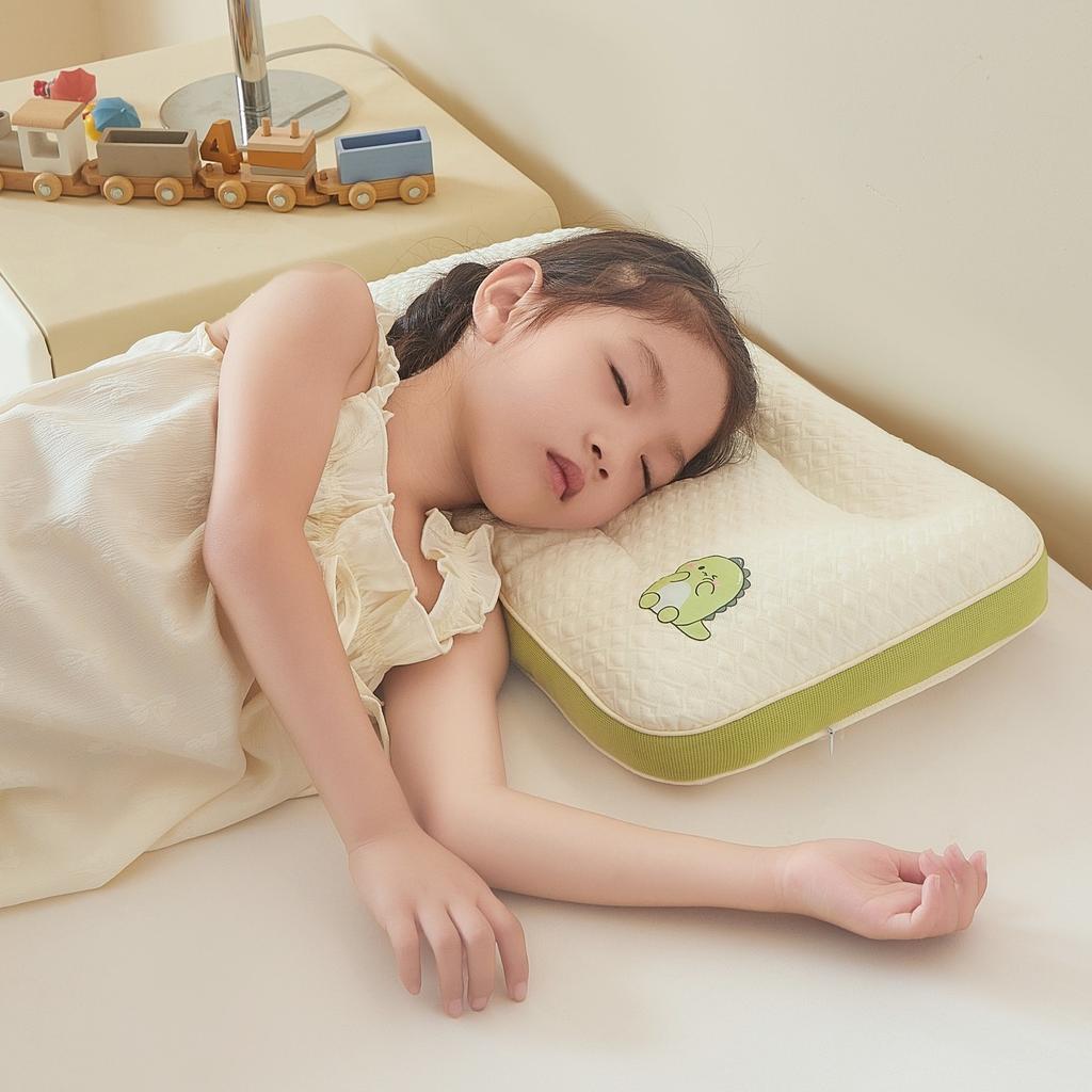 Mei Yun Ge Cartoon Dinosaur Parent Child Neck Protection Low Pillow