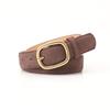 Retro Women's Bronze Pin Buckle Belt - Korean Style, Trendy All-Match Jeans Accessory