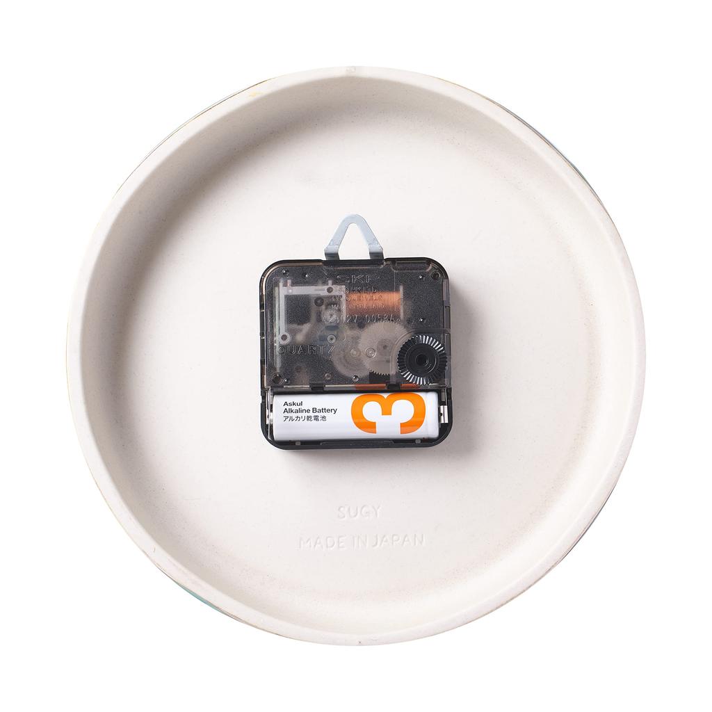 Керамические ГЛАЗУРОВАННЫЕ ЧАСЫ сделано в часах, настенные, стильные, простые, Z-01 (молочная глазурь), SUGY, Япония, 160 мм (молочная глазурь)