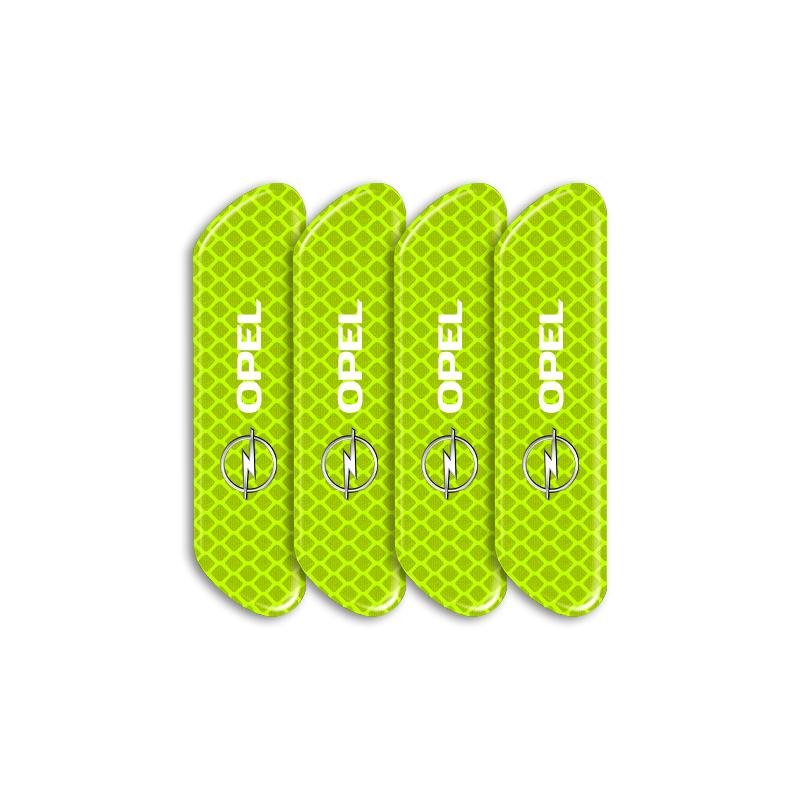 4 шт. Наклейка-эмблема со светоотражающей предупреждающей маркировкой безопасности на дверь автомобиля для Opel Astra j g Insignia Corsa d Vectra c Zafira a Автомобильные гаджеты