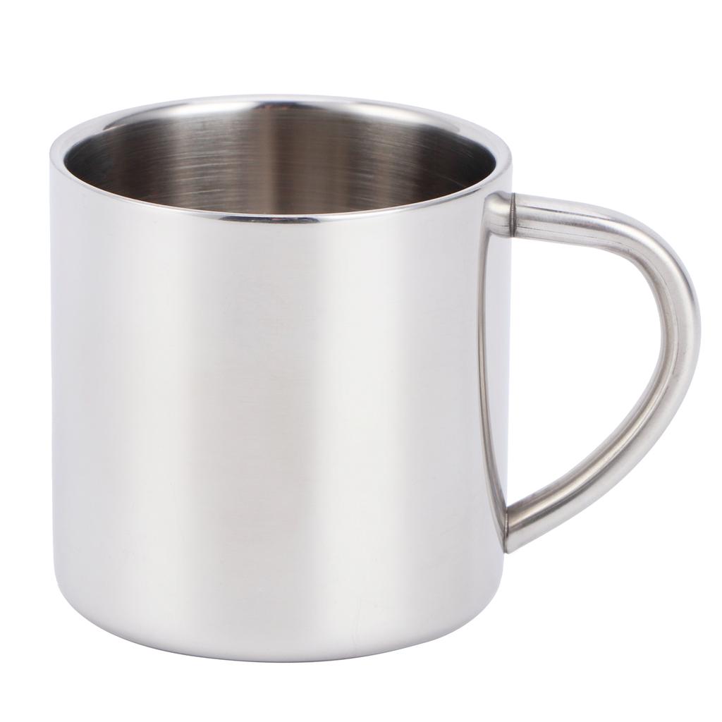 Tea Milk Cup 304 Stainless Steel AntiScalding Water Mug Home Office Drinkware with Handgrip
