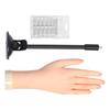 Профессиональная тренировочная рука для маникюра со съемными ногтевыми пластинами и эргономичным дизайном для начинающих
