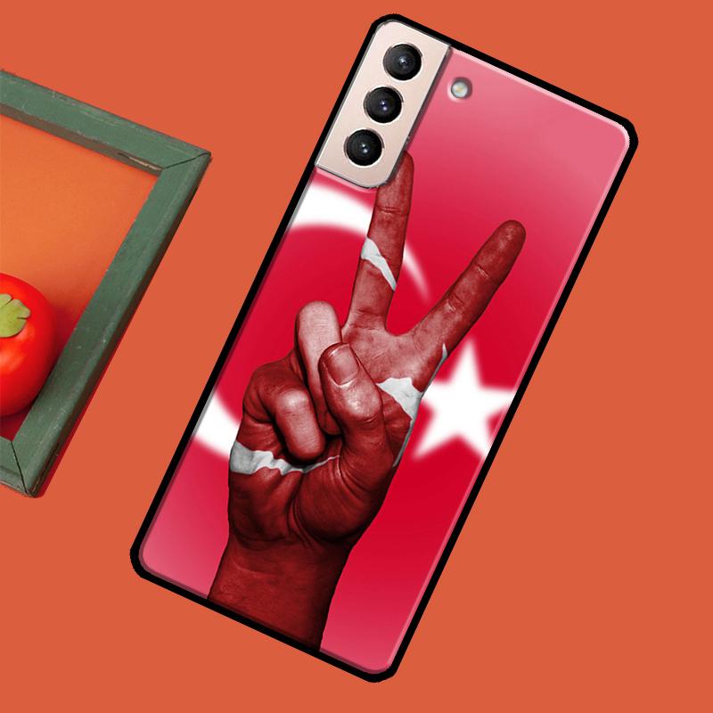 Турция Турецкий флаг Мягкий чехол для Samsung Galaxy S23 S22 S21 Ultra Note 20 Note 10 S8 S9 S10 Plus S20 FE Чехол