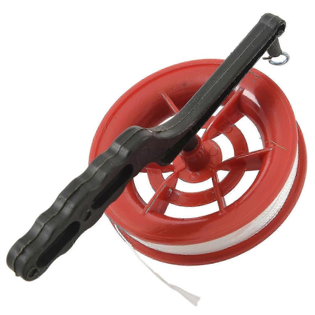 100m Twisted String Line Red Wheel Kite Reel Winder f26