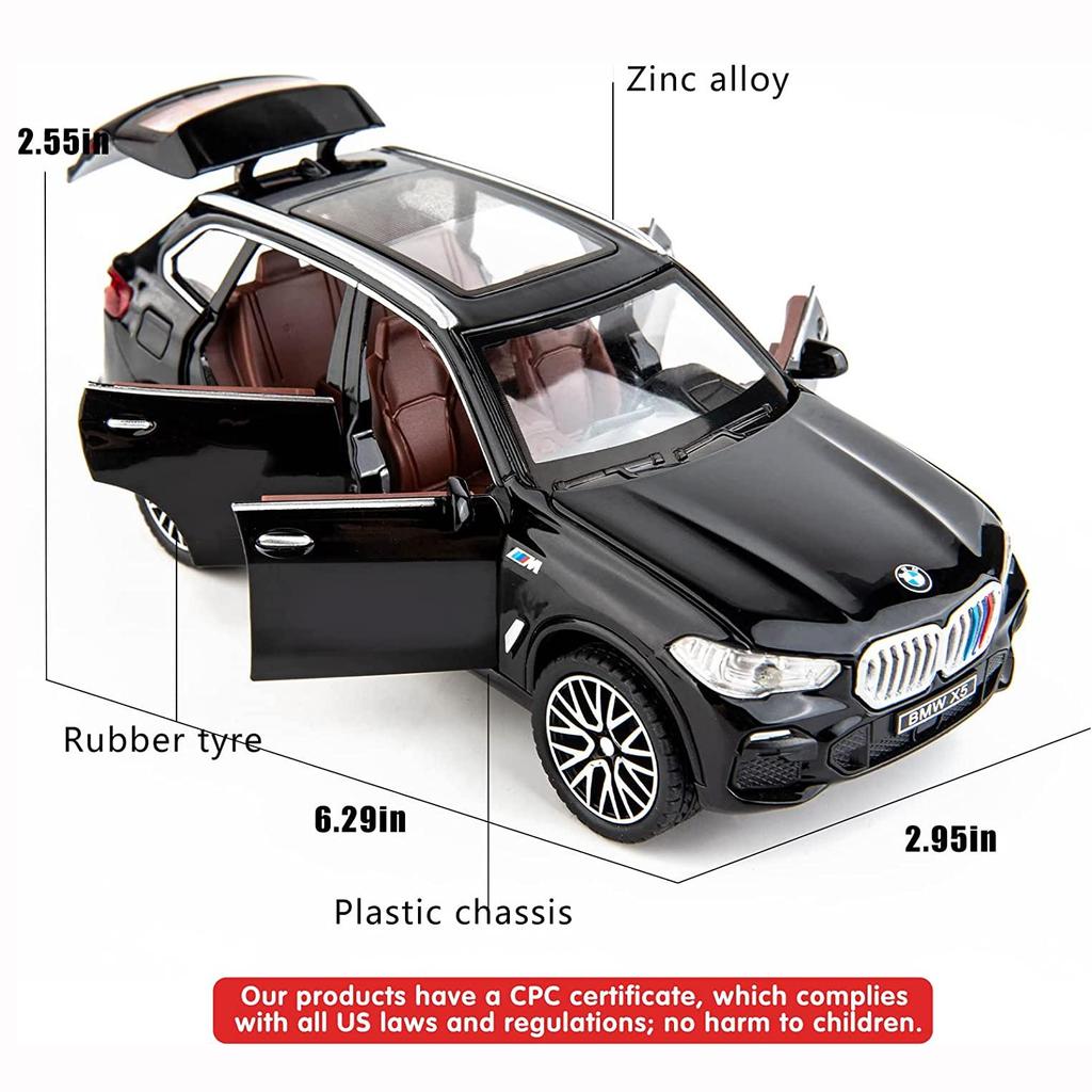 1:32 Совместимость с моделью внедорожника BMW X5, игрушечный автомобиль из цинкового сплава, игрушечный автомобиль со звуком и светом для детей, подарок для мальчиков и девочек