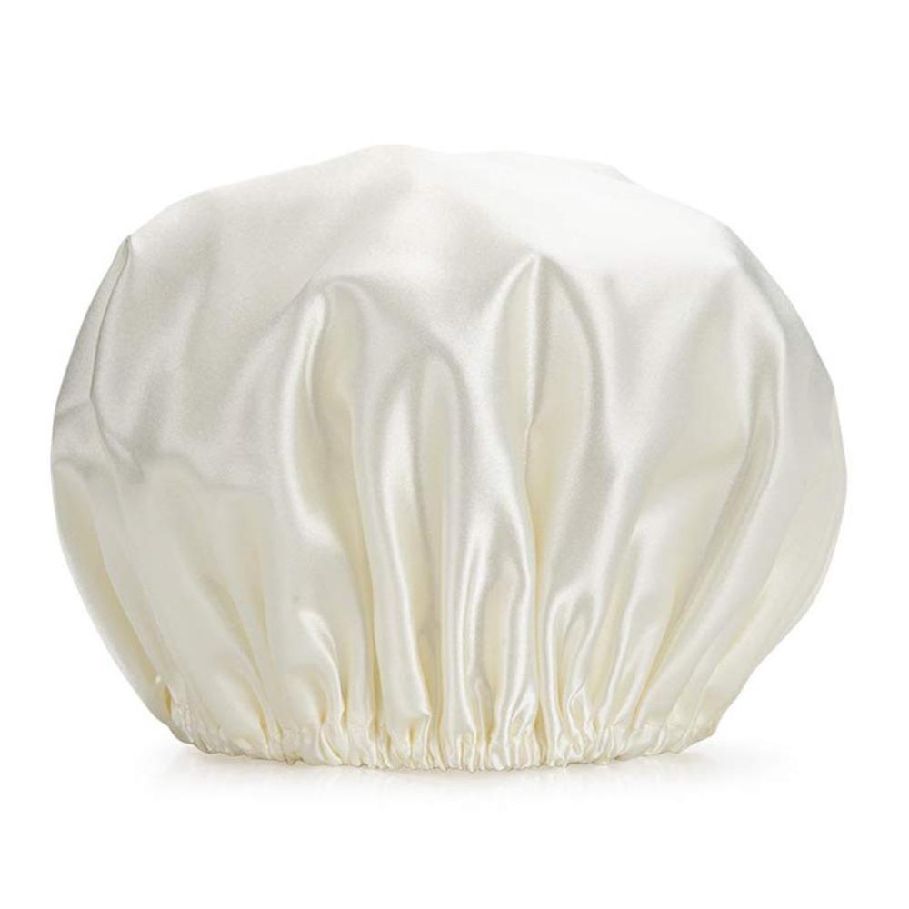 Reusable Bath Hair Cap Thickened Double Drying Hair Cap New Waterproof Shower Caps  for Women