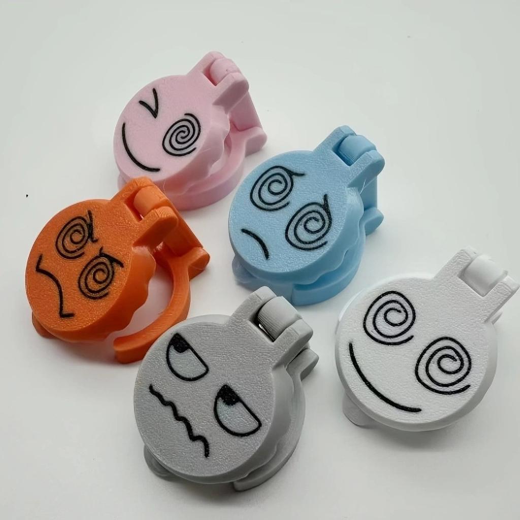 5pcs 3D Printed Beer Bottle Cap Markers PLA Plastic Cartoon Drinks Identifier Caps For Family Gathering Bar