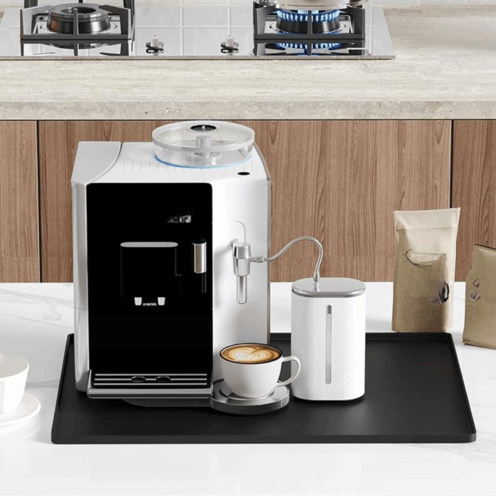 2 in 1 Silicone Coffee Machine Mat Non-Slip Countertop Protector Mat for Water Cup Mug